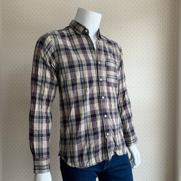 Kardo Fair Wage Plaid Button Down Shirt sz Large PWM2 - Picture 2 of 9